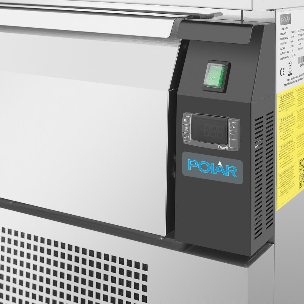 Soubassement double réfrigération 2 tiroirs Polar Série U 4x GN 1/1