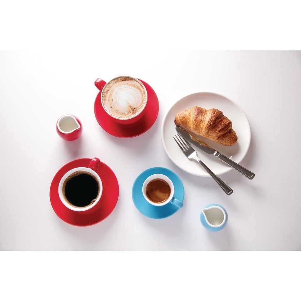 Soucoupe pour tasse espresso Olympia rouge  (Lot de 12)