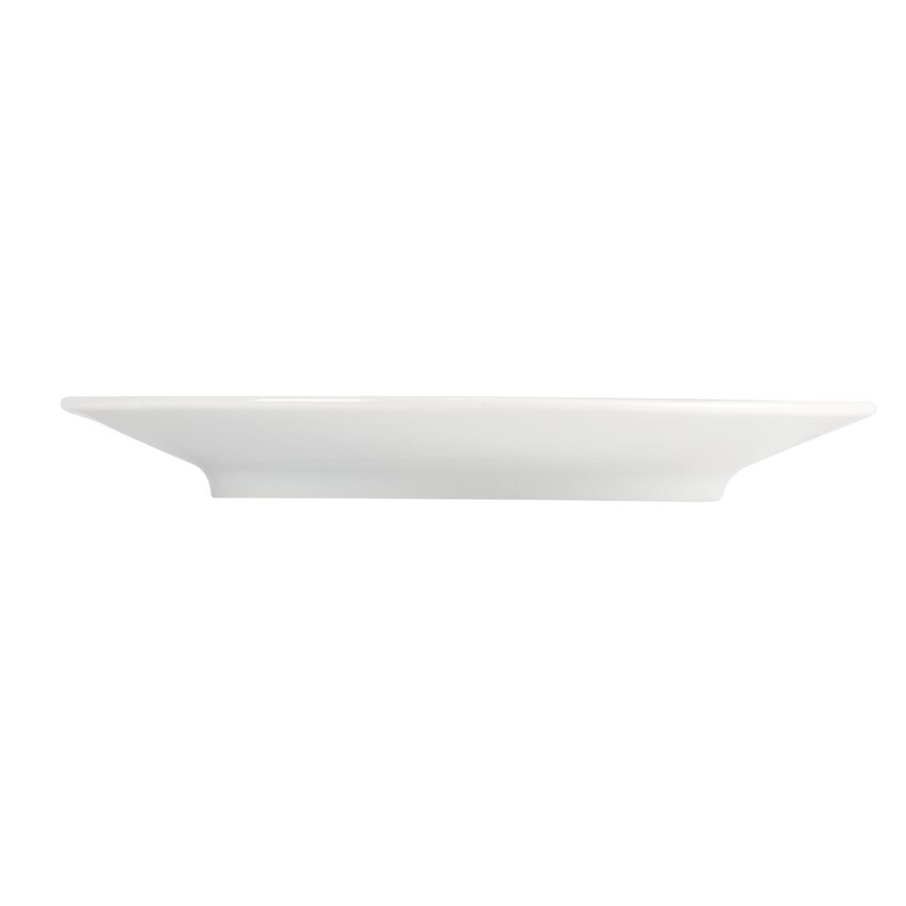 Soucoupes élégantes Olympia Whiteware 148mm (Lot de 12)