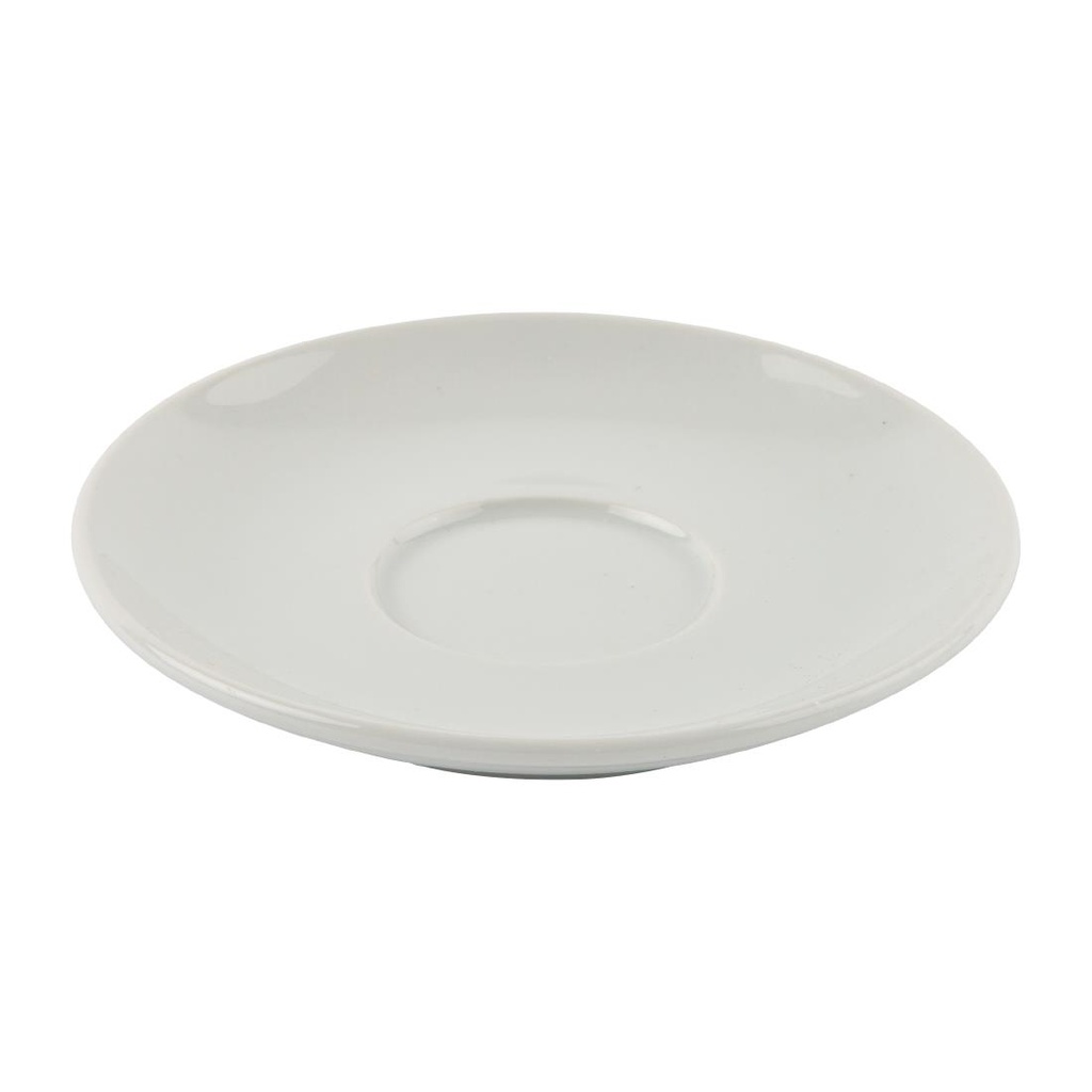 Soucoupes élégantes Olympia Whiteware 148mm (Lot de 12)