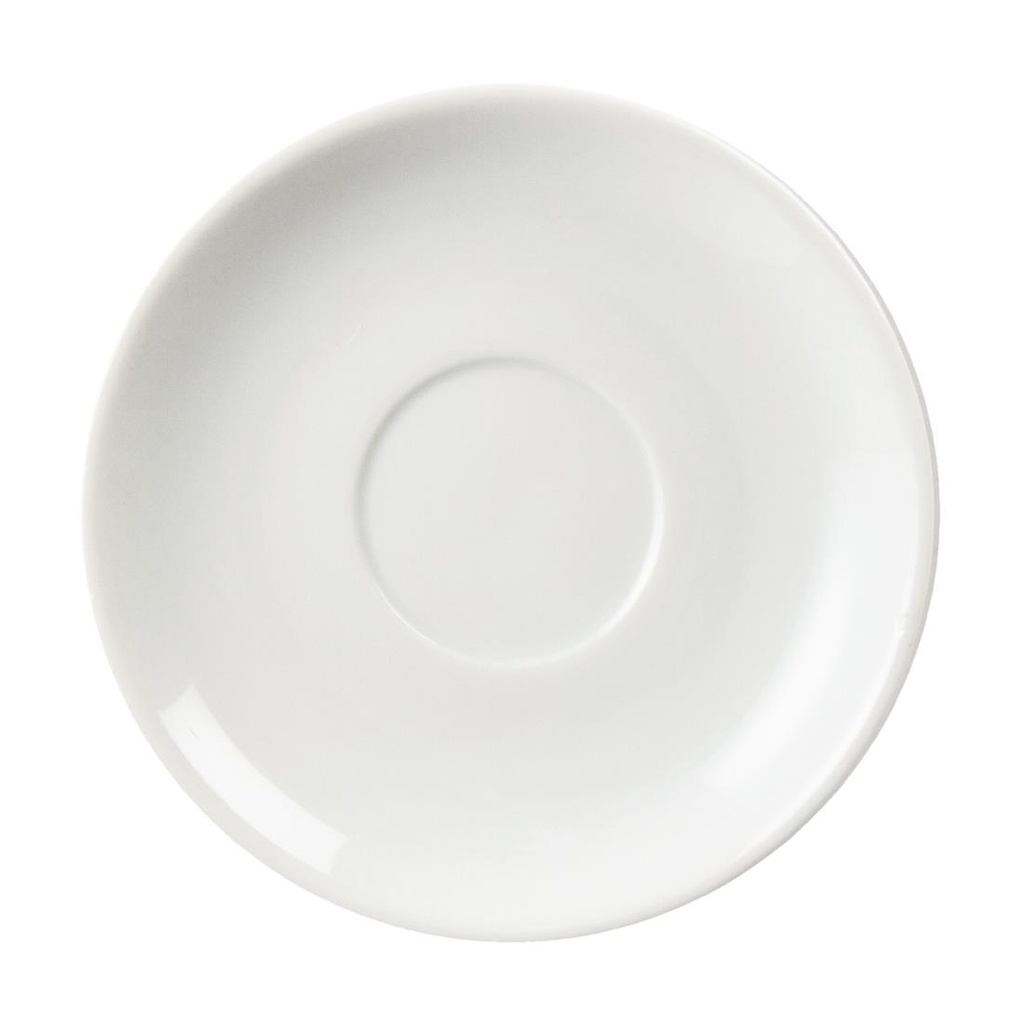 Soucoupes empilables Olympia Whiteware (Lot de 12)