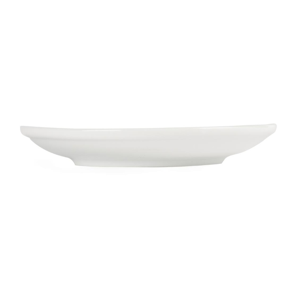 Soucoupes empilables Olympia Whiteware (Lot de 12)