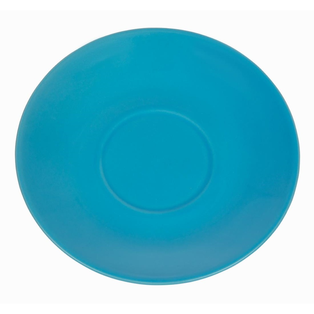 Soucoupes Olympia Café bleues 158mm (lot de 12)