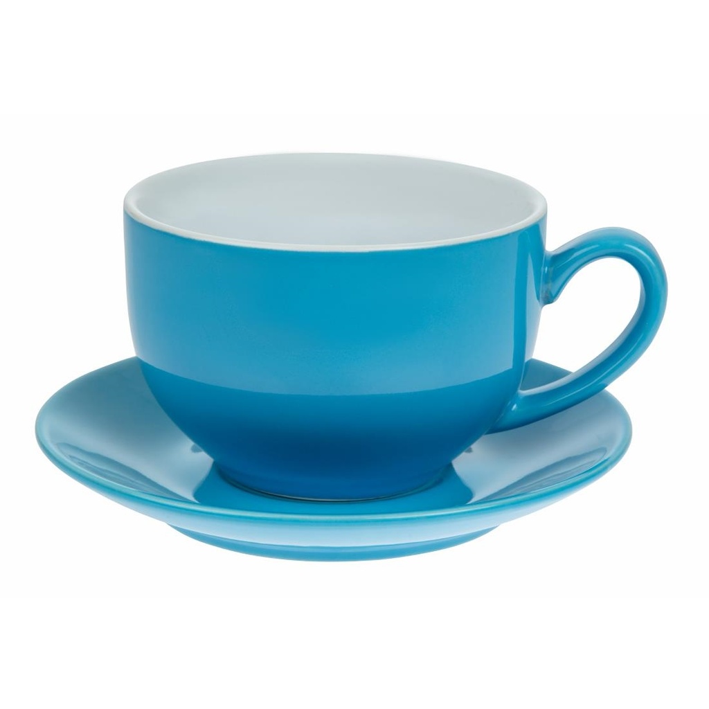 Soucoupes Olympia Café bleues 158mm (lot de 12)