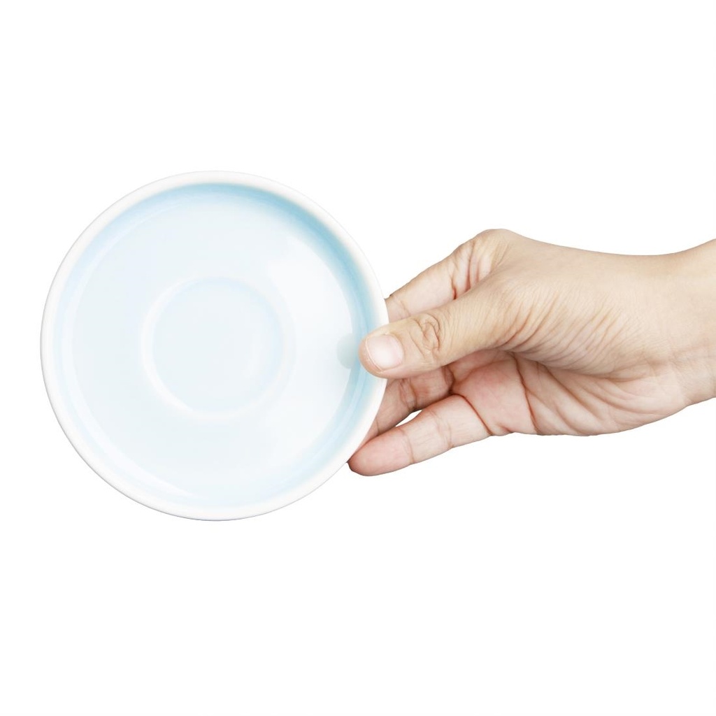 Soucoupes Olympia Fondant bleues 115mm (lot de 6)