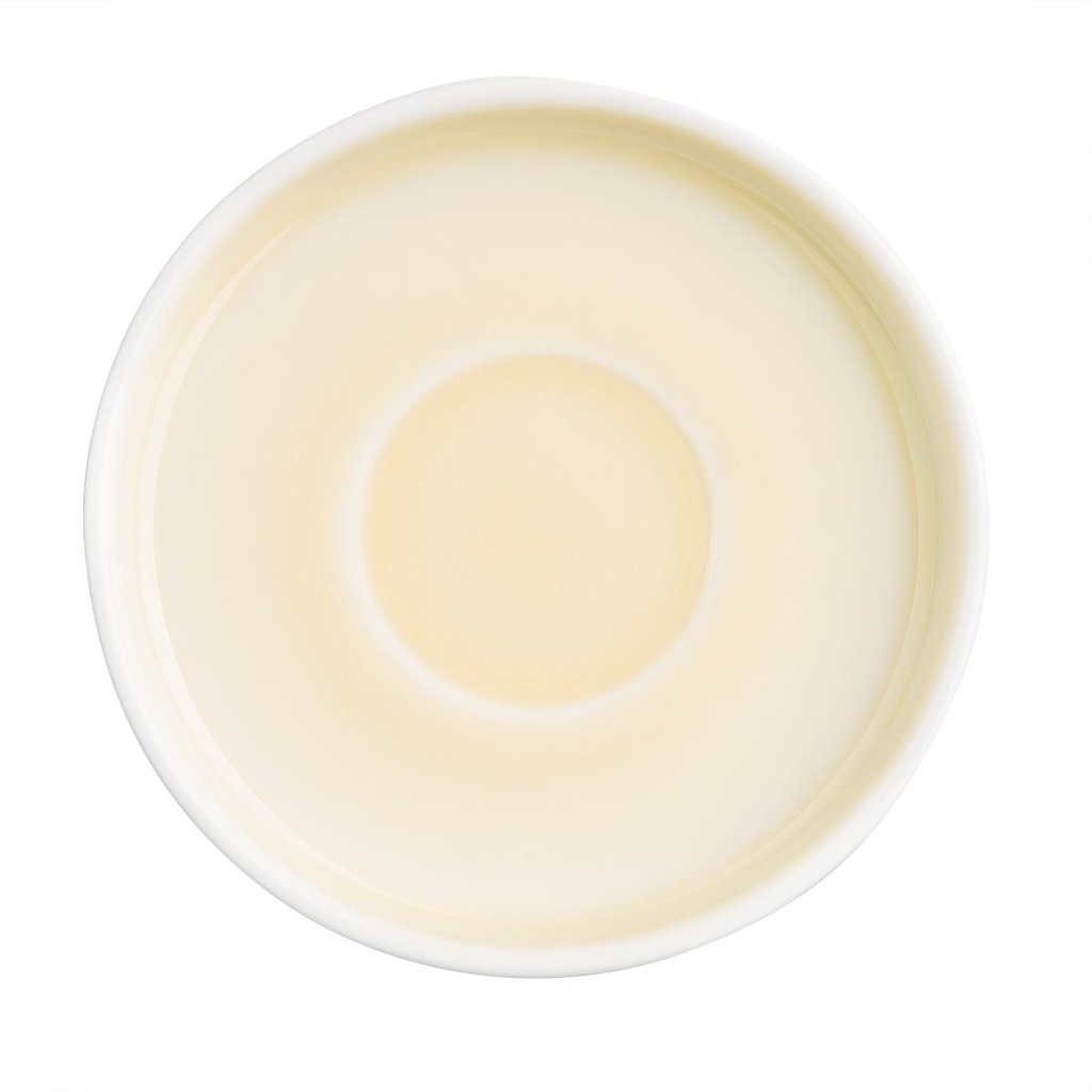 Soucoupes Olympia Fondant jaunes 115mm (lot de 6)
