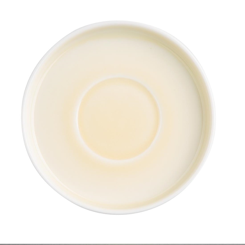 Soucoupes Olympia Fondant jaunes 135mm (lot de 6)