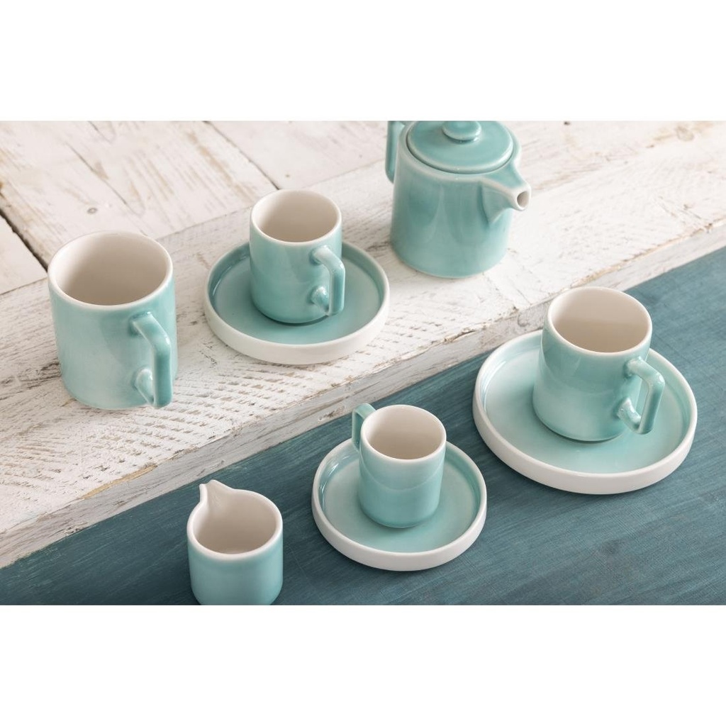 Soucoupes Olympia Fondant vertes 135mm (lot de 6)