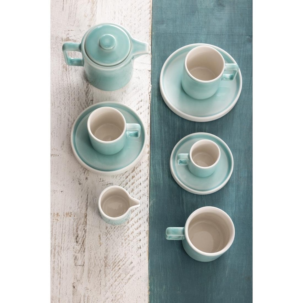 Soucoupes Olympia Fondant vertes 135mm (lot de 6)