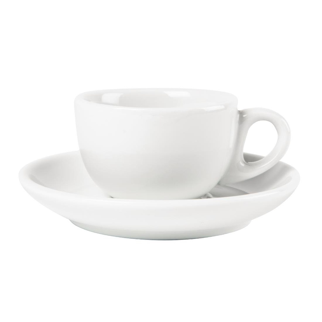 Soucoupes pour tasses à espresso blanches Olympia (Lot de 12)