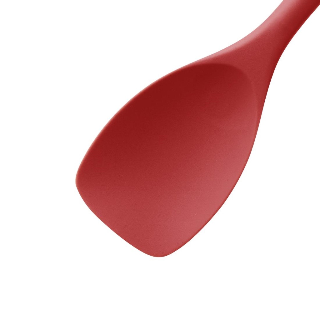 Spatule et cuillère rouge en silicone 280mm