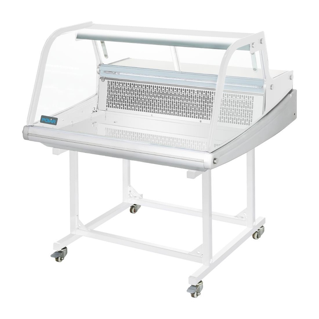 Support mobile pour vitrine réfrigérée de comptoir à poisson Polar Série G 175L