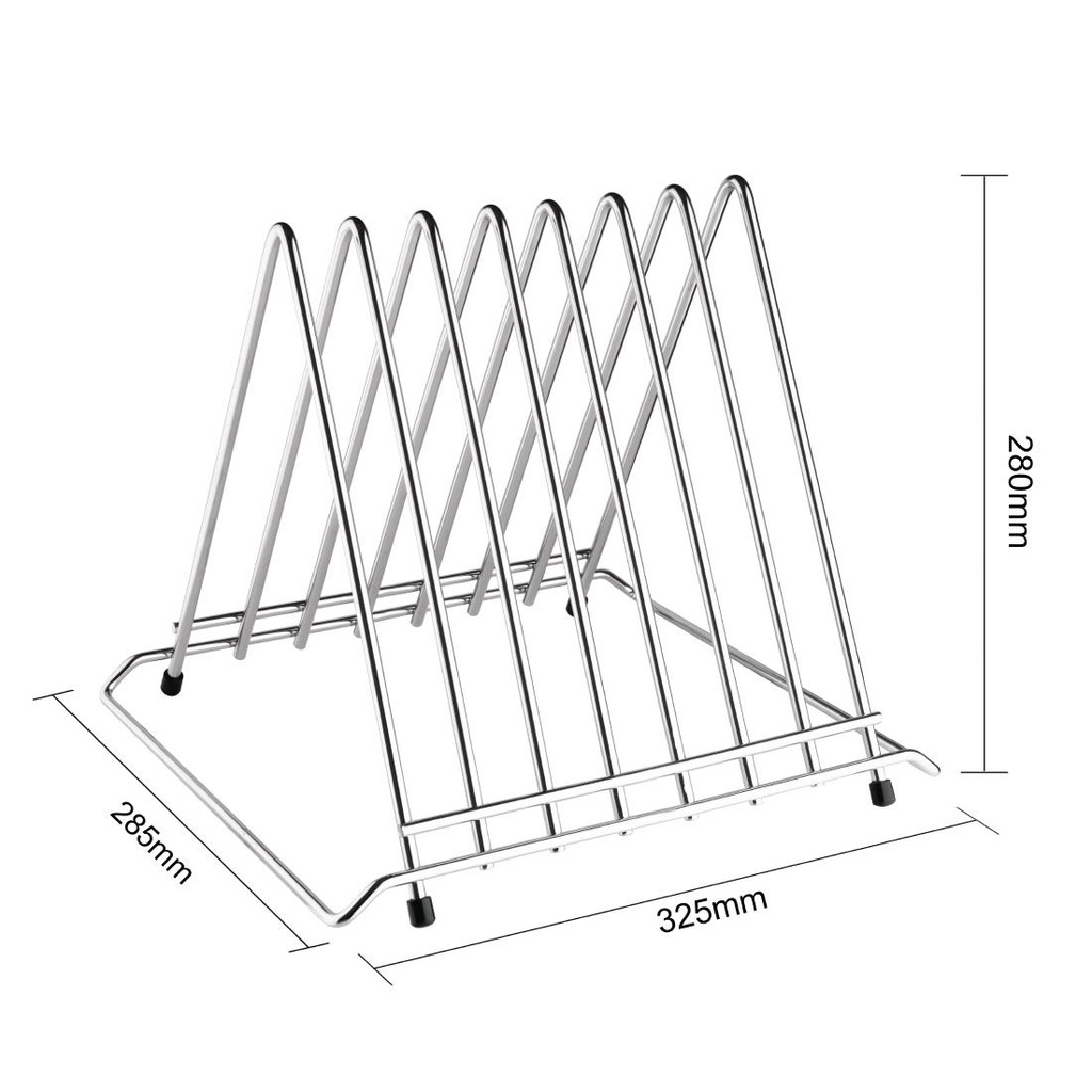 Support professionnel pour planches à découper Hygiplas 7 fentes