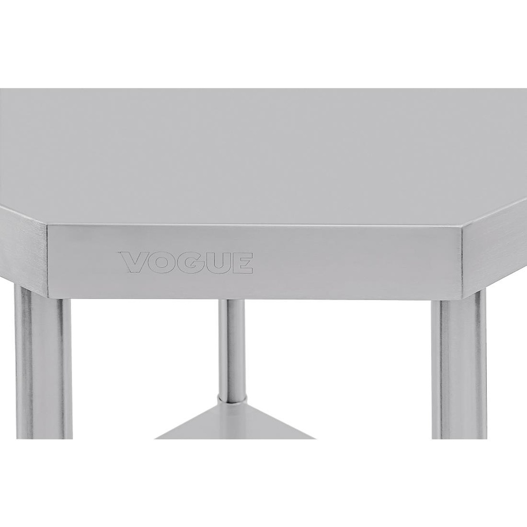 Table d'angle inox Vogue 600mm