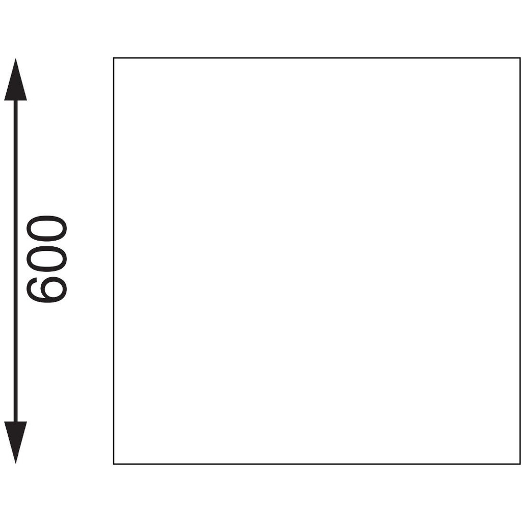 Table de préparation avec rebord en acier inoxydable Vogue 600 x 600mm