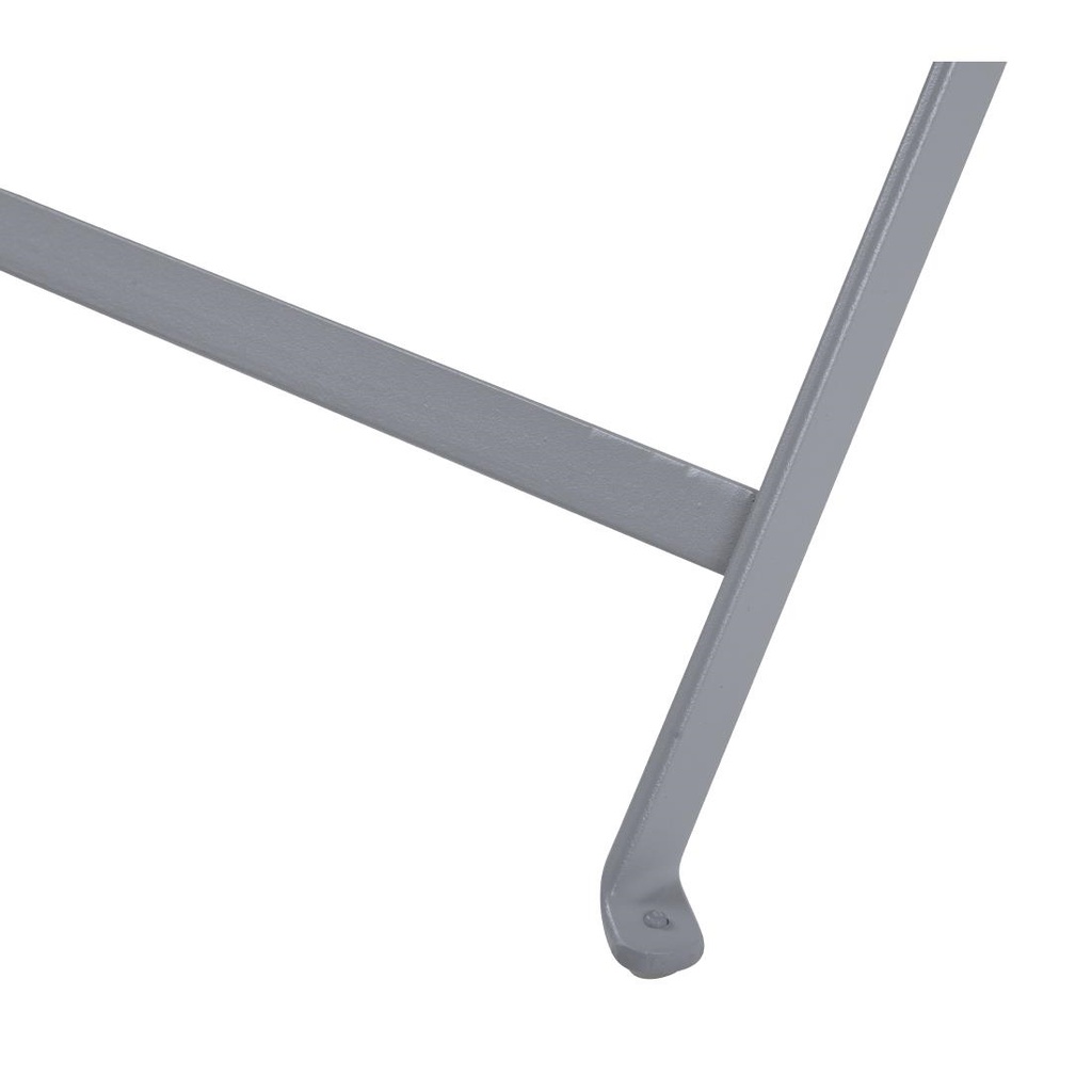 Table de terrasse pliable Bolero grise 1100 x 700mm