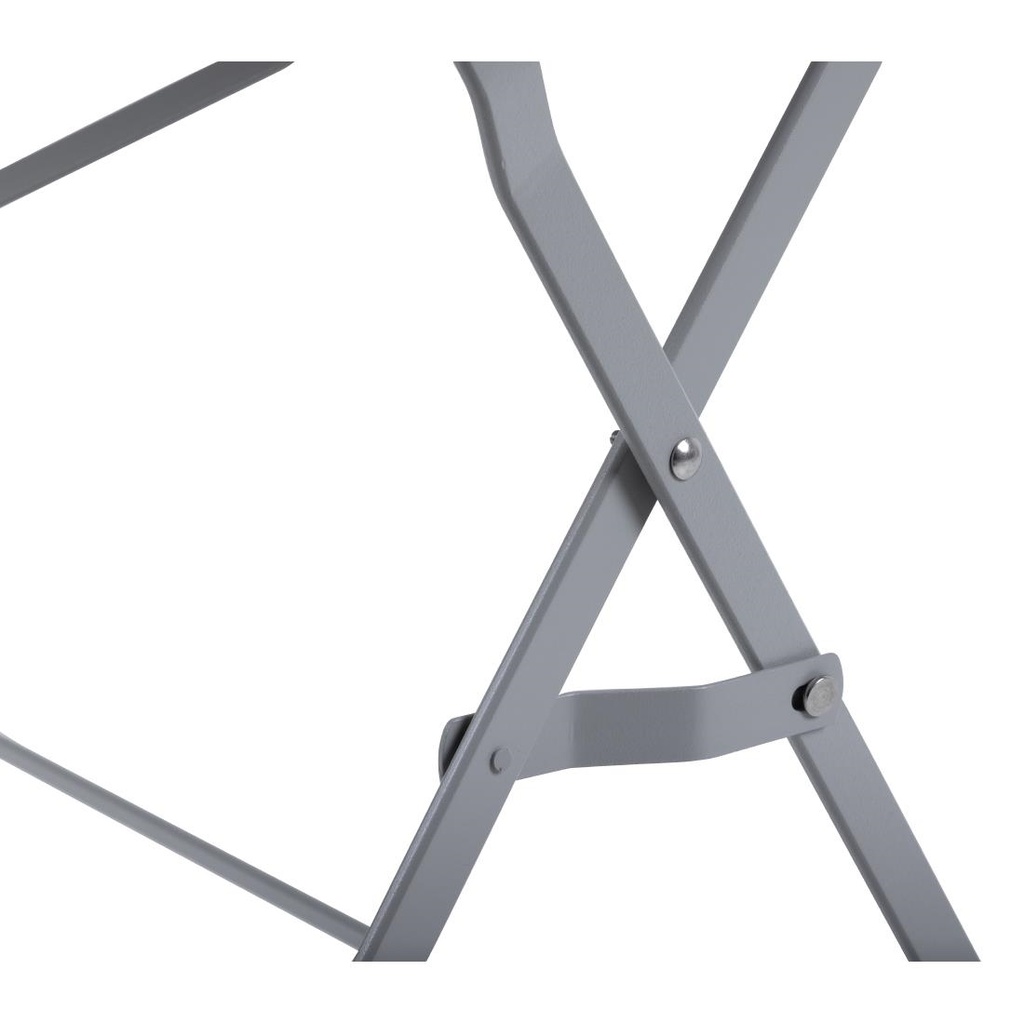 Table de terrasse pliable Bolero grise 1100 x 700mm