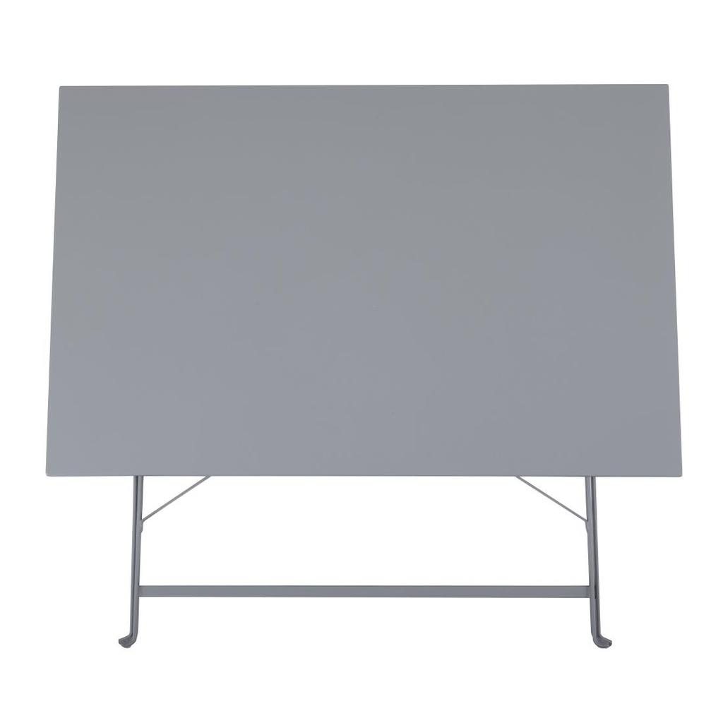Table de terrasse pliable Bolero grise 1100 x 700mm