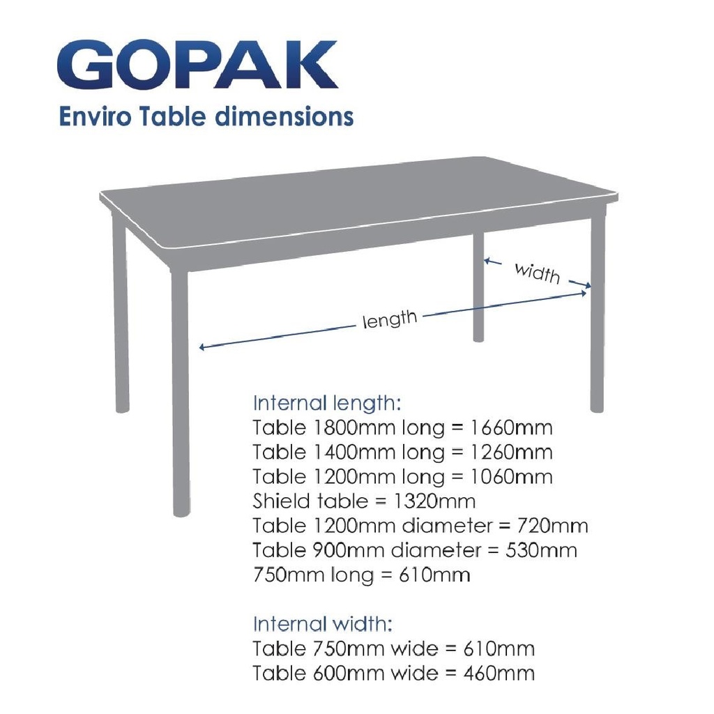 Table d'intérieur carrée effet hêtre Gopak Enviro 750mm