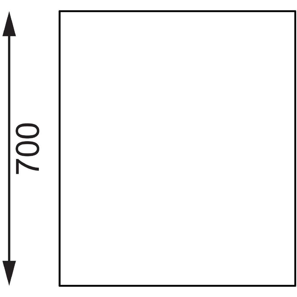 Table en acier inoxydable avec rebord Vogue 1500 x 700mm