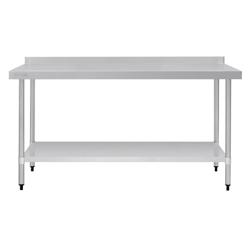 Table en acier inoxydable avec rebord Vogue 1800 x 700mm