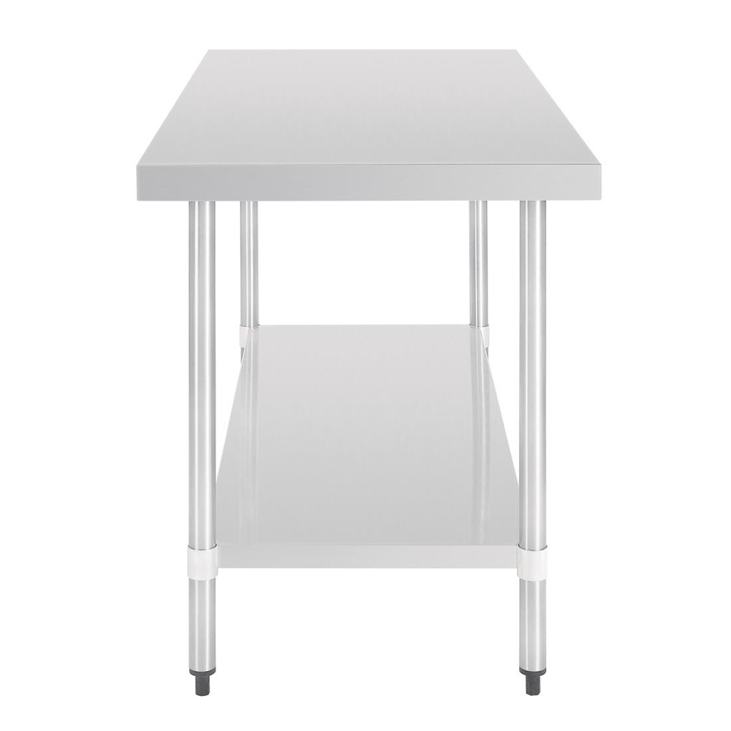 Table en acier inoxydable sans rebord Vogue 1500 x 700mm