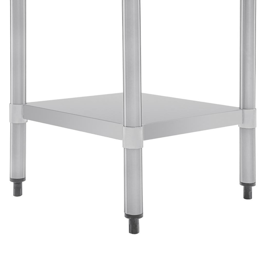 Table en acier inoxydable sans rebord Vogue 600 x 700mm