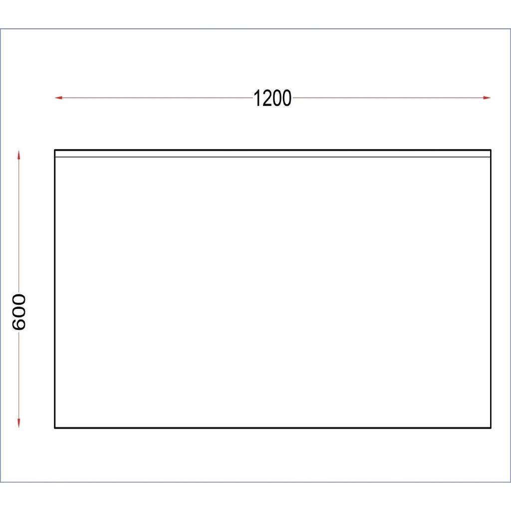 Table murale en acier inoxydable Holmes avec dosseret 1200 mm