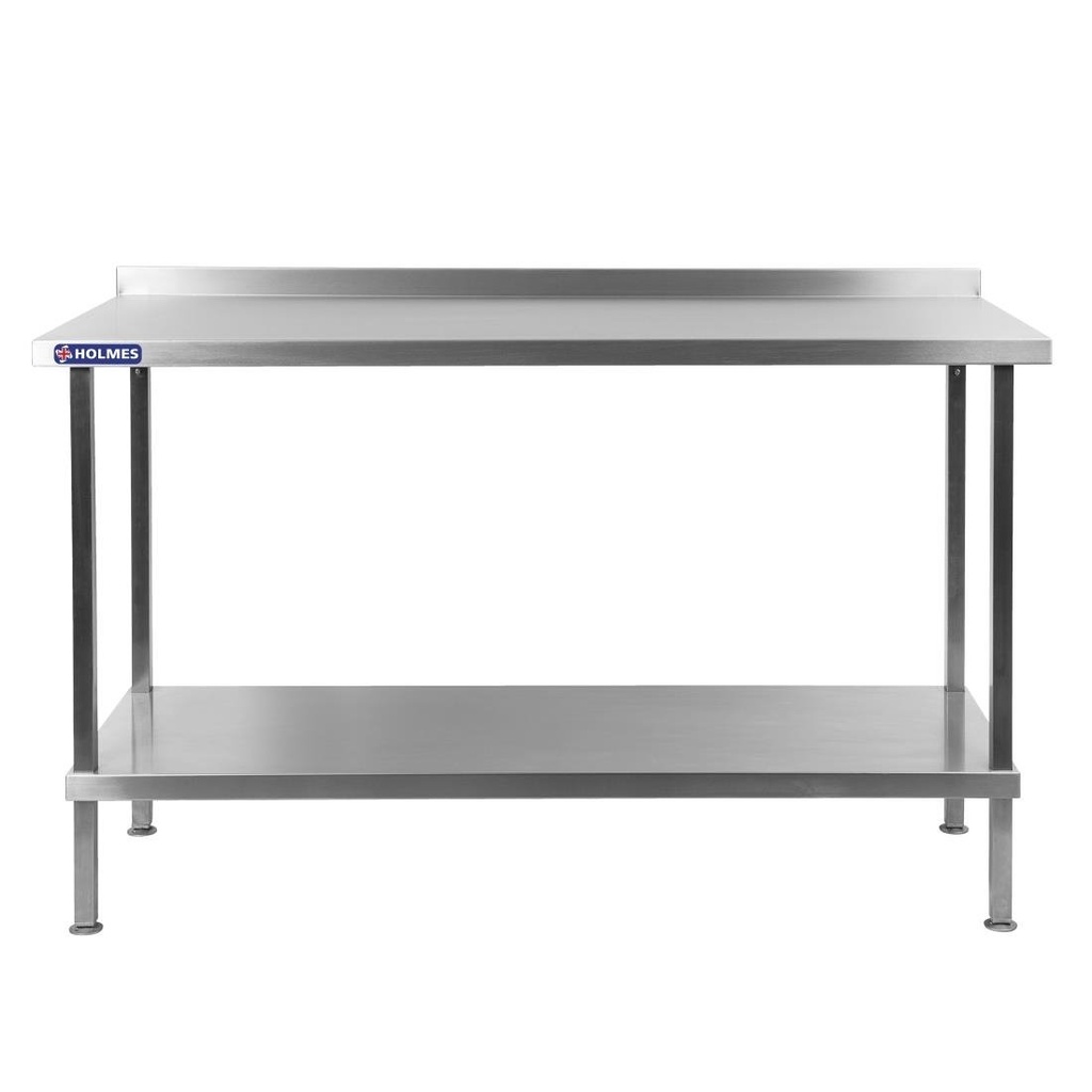 Table murale en acier inoxydable Holmes avec dosseret 1500 mm