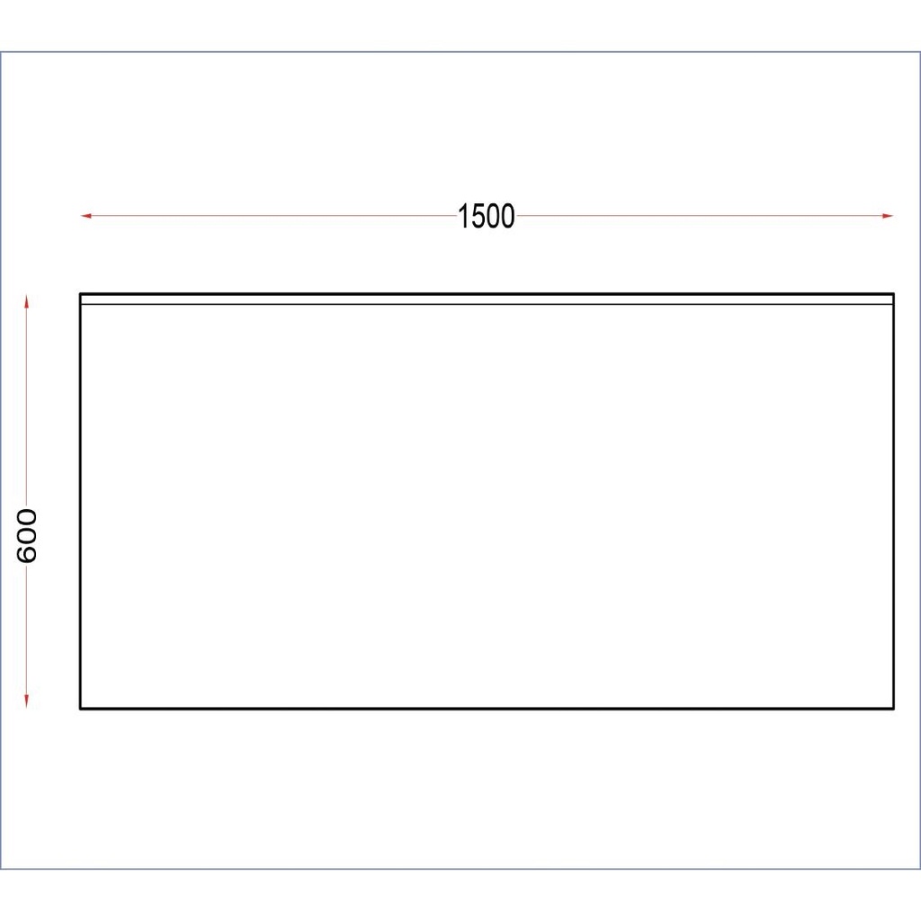 Table murale en acier inoxydable Holmes avec dosseret 1500 mm