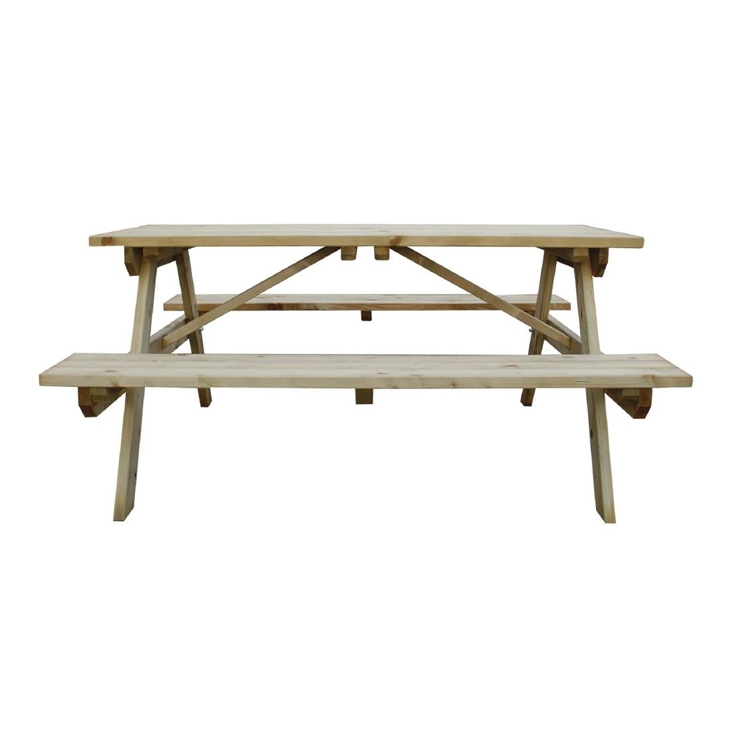 Table pique-nique en bois 1,5m