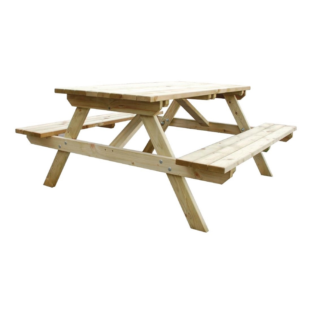 Table pique-nique en bois 1,5m