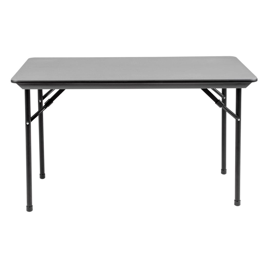 Table rectangulaire pliante grise en ABS Bolero 1220mm