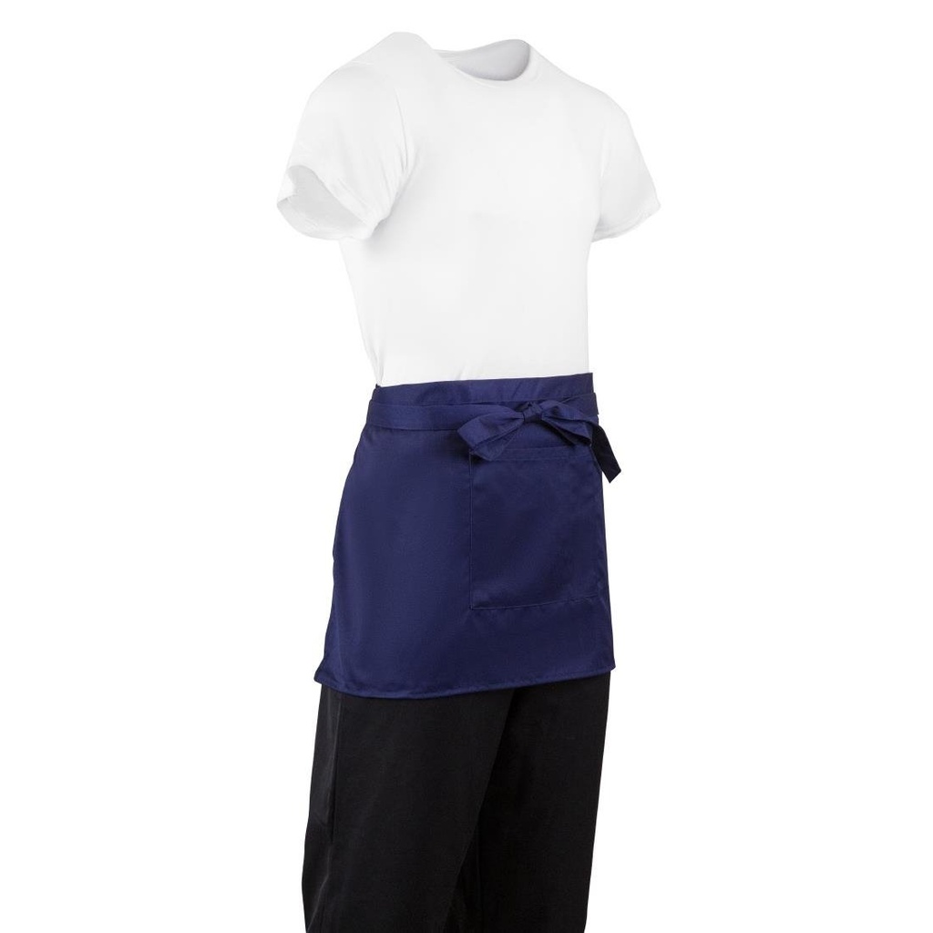 Tablier serveur court Whites bleu marine