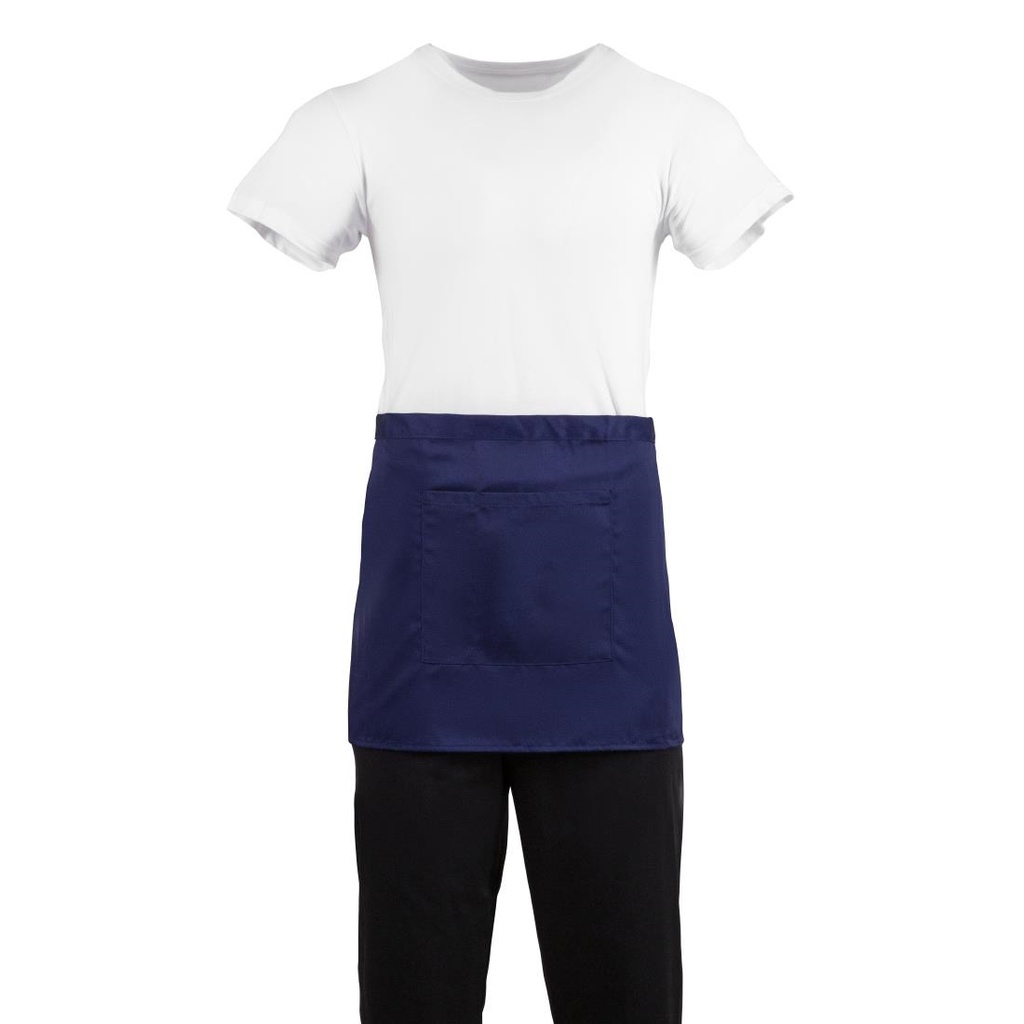 Tablier serveur court Whites bleu marine