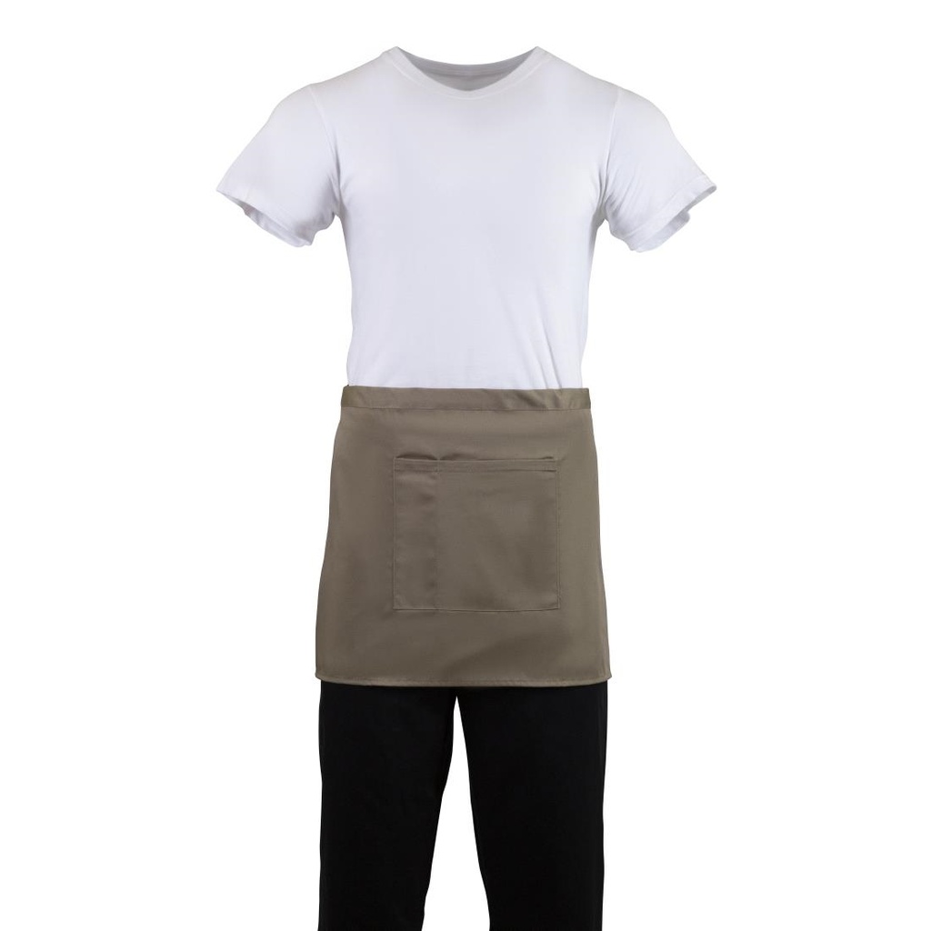 Tablier serveur court Whites marron clair