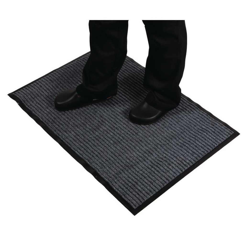 Tapis d'entrée gris acier Jantex 900 x 600mm