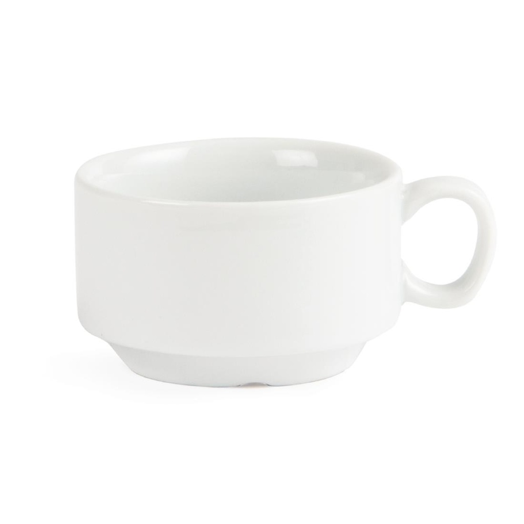 Tasse à espresso empilable blanche Olympia (Lot de 12)