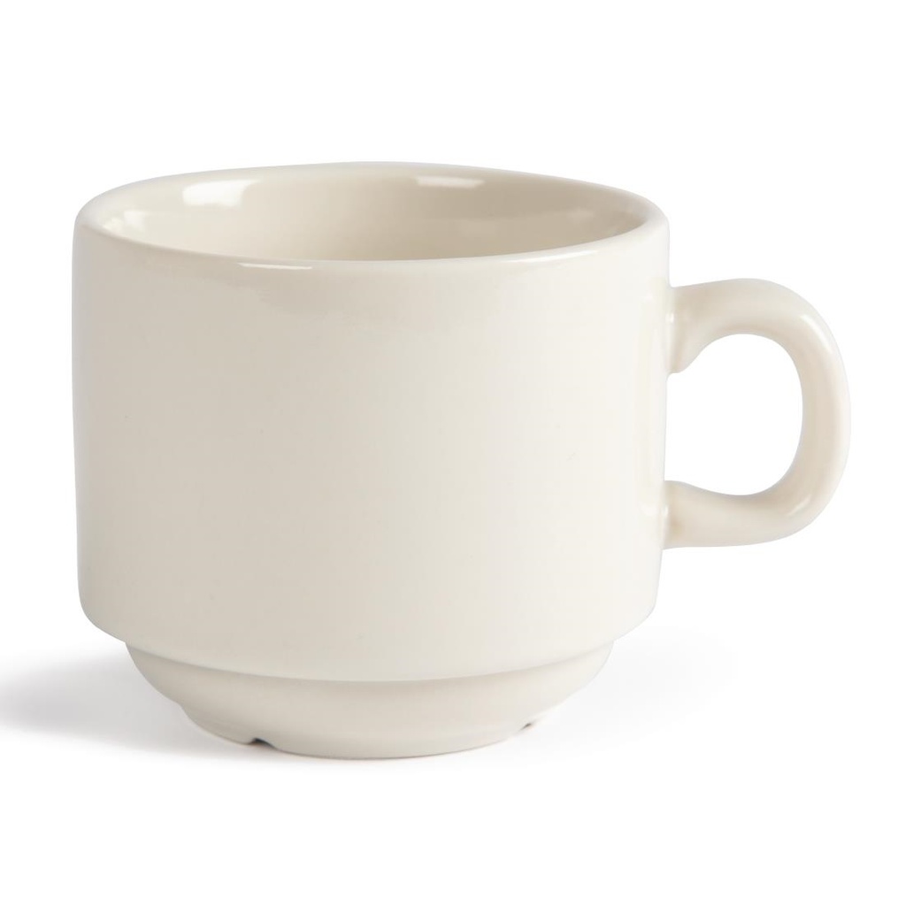 Tasse à thé empilable Ivory Olympia 206ml (Lot de 12)