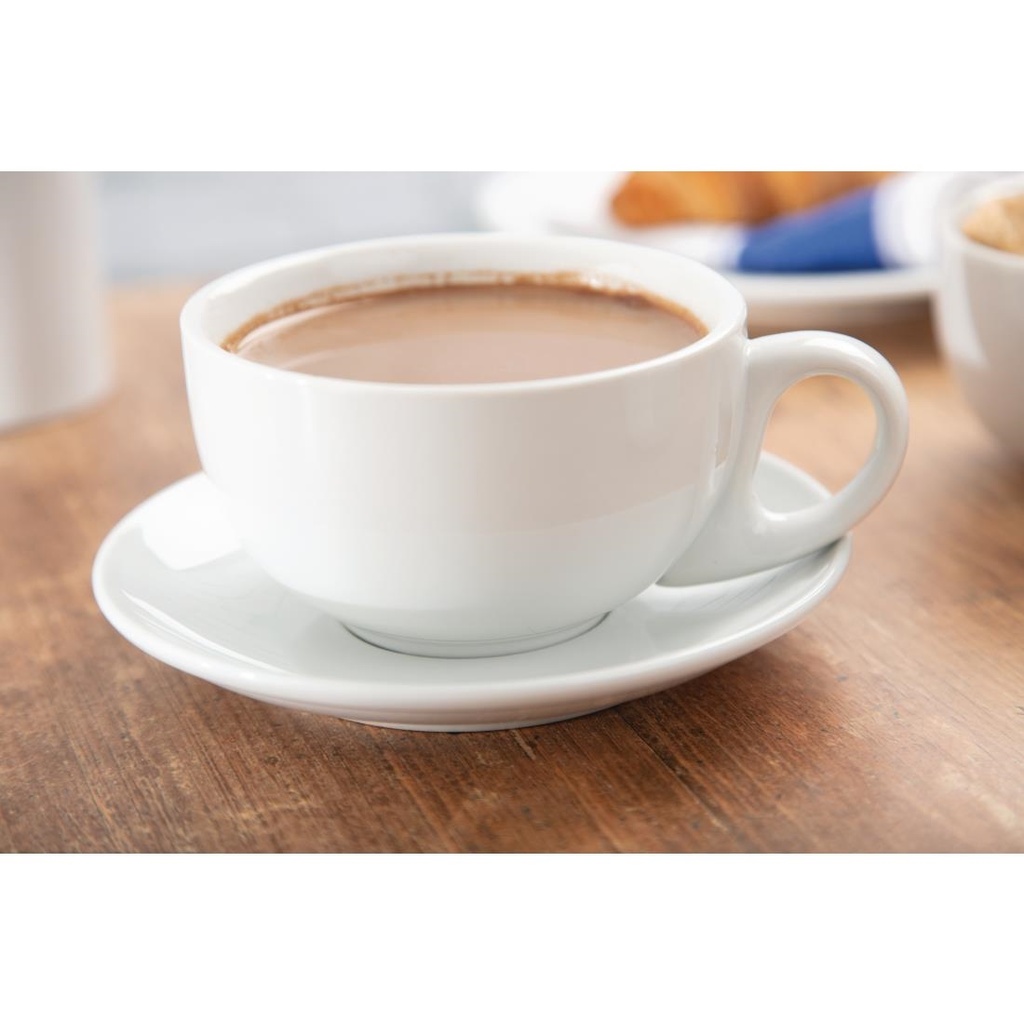 Tasses à cappuccino blanches 284ml Olympia (Lot de 12)