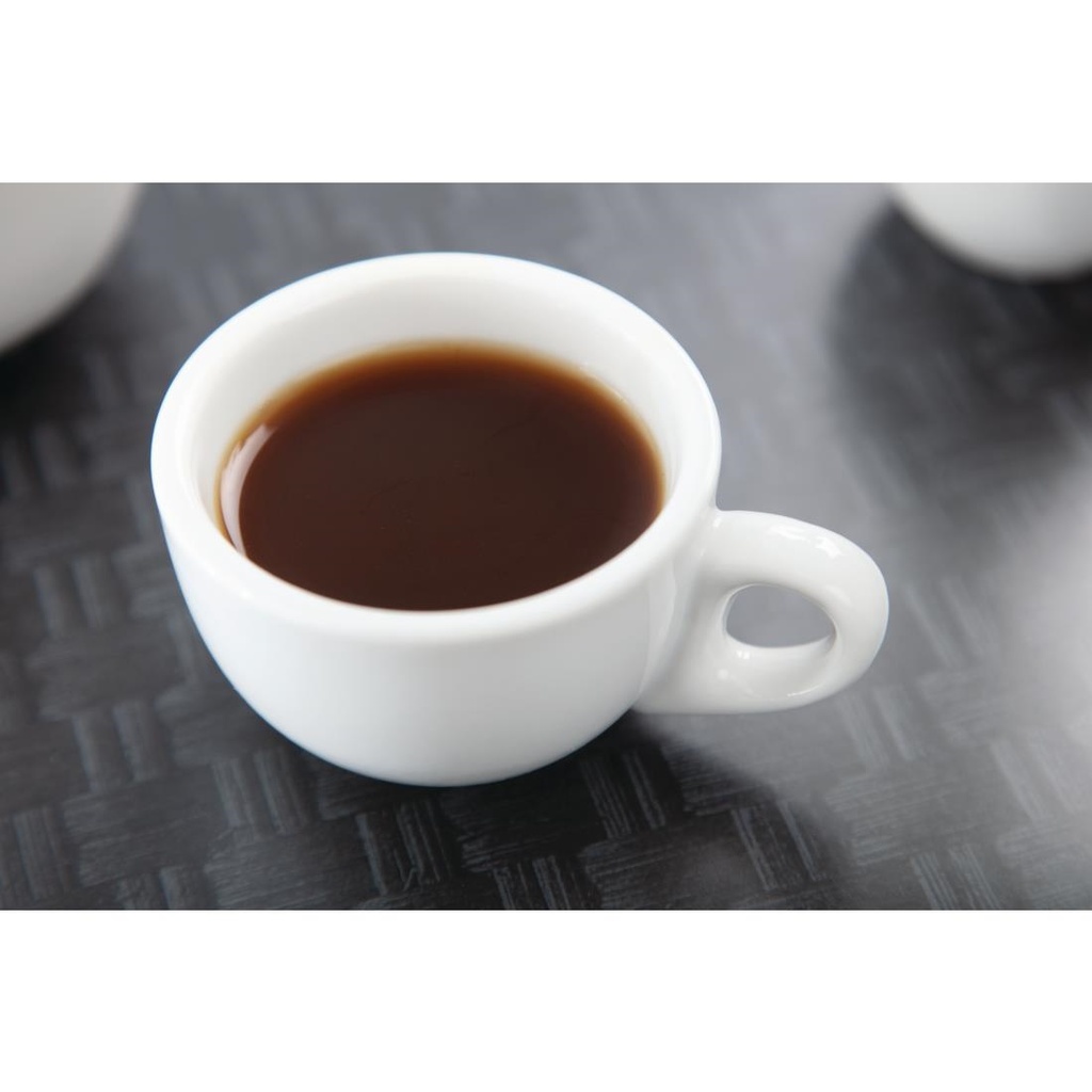 Tasses à espresso blanches 85ml Olympia (Lot de 12)