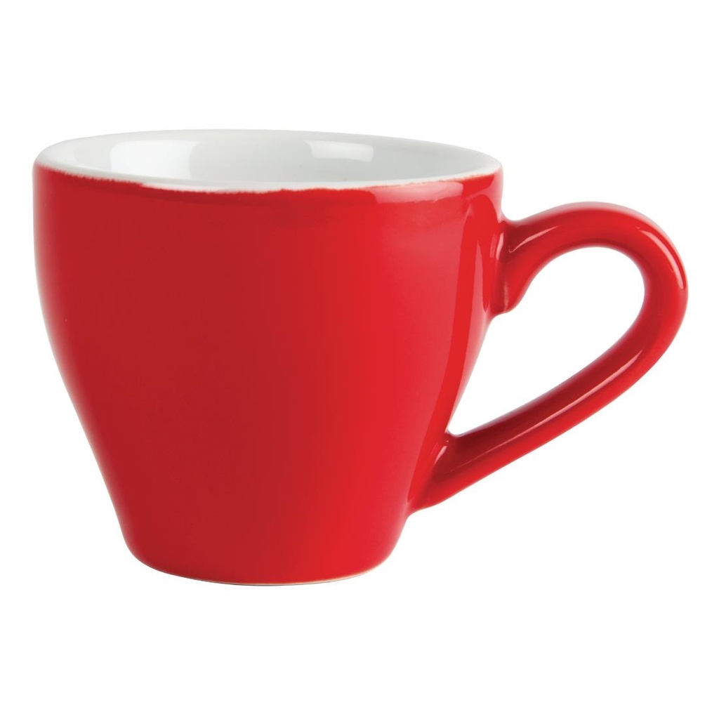 Tasses à espresso Olympia Café rouges 100ml (Lot de 12)