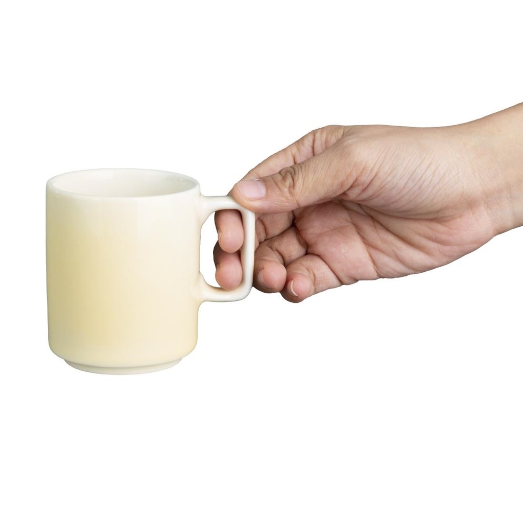 Tasses Olympia Fondant jaunes 170ml (lot de 6)