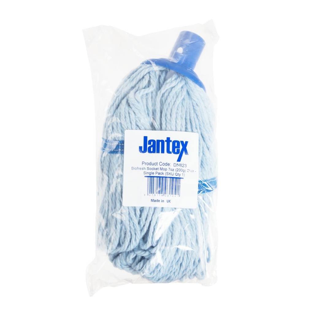 Tête de balai serpillière Jantex Bio Fresh bleu