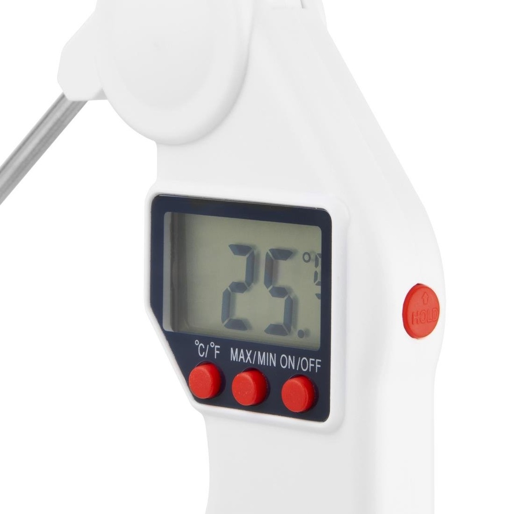 Thermomètre à sonde pliable Easytemp blanc