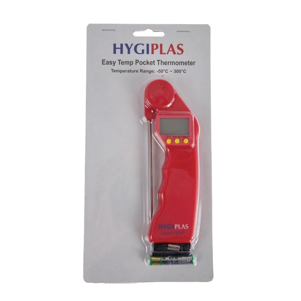 Thermomètre Hygiplas Easytemp rouge