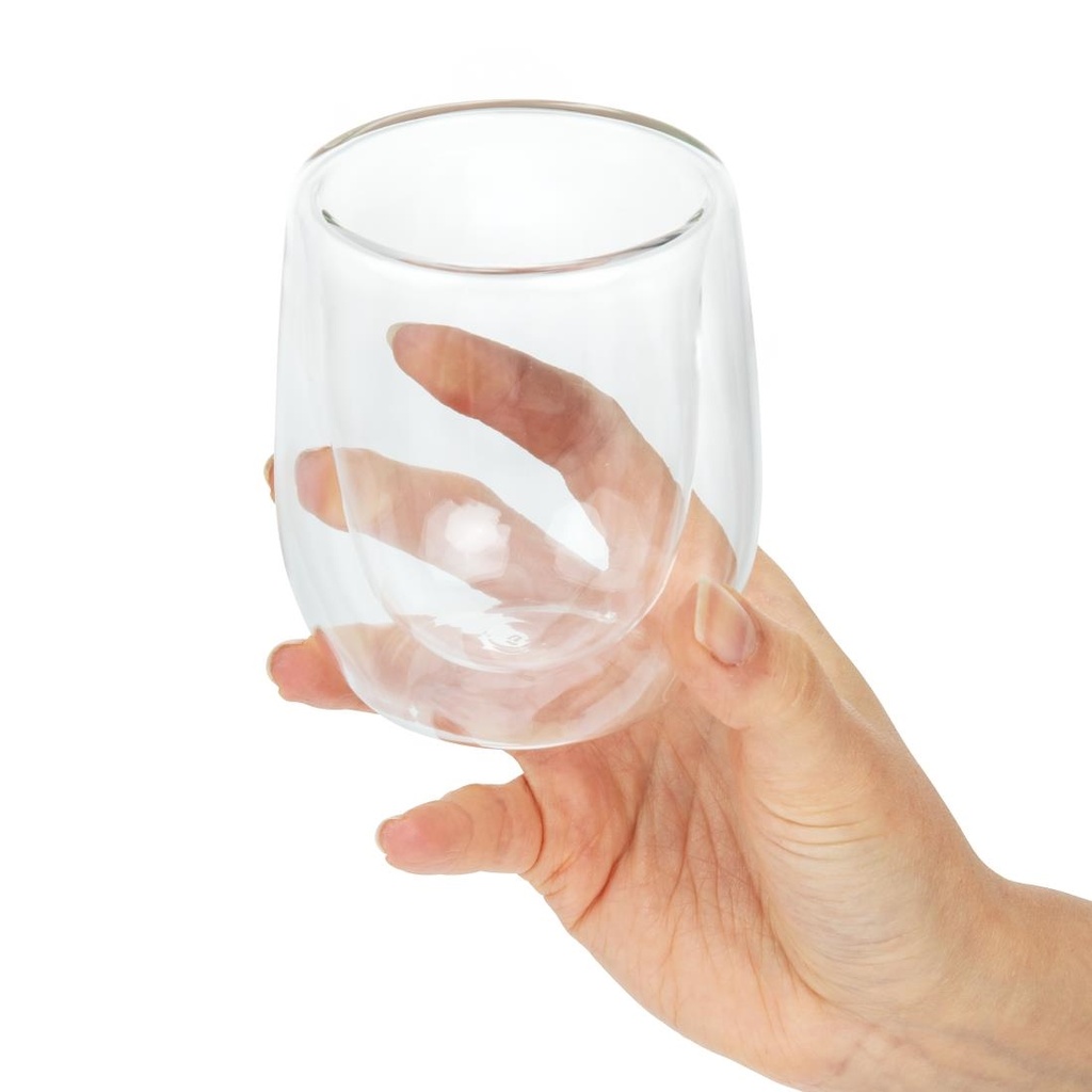 Verres à Latte double paroi Utopia 270 ml (lot de 12)