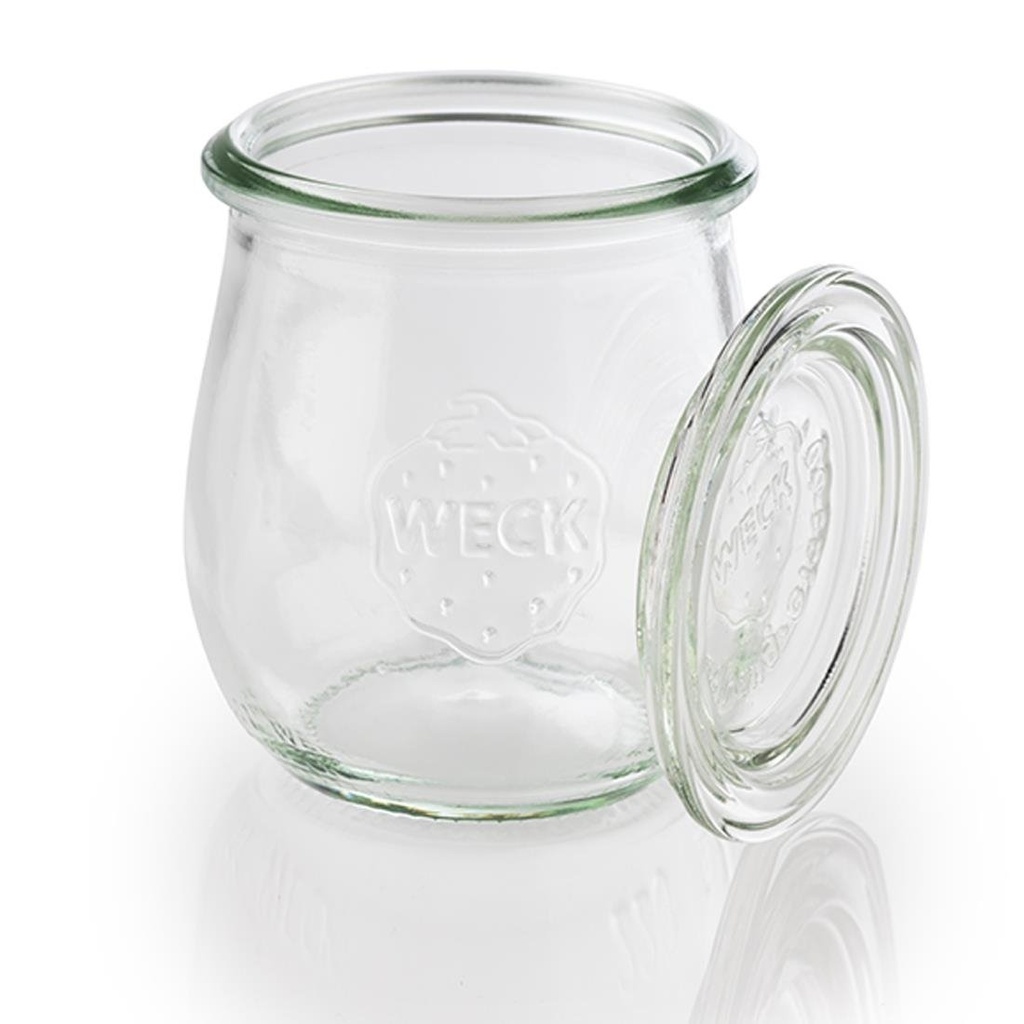 Verrines en verre avec couvercles weck APS (lot de 12)