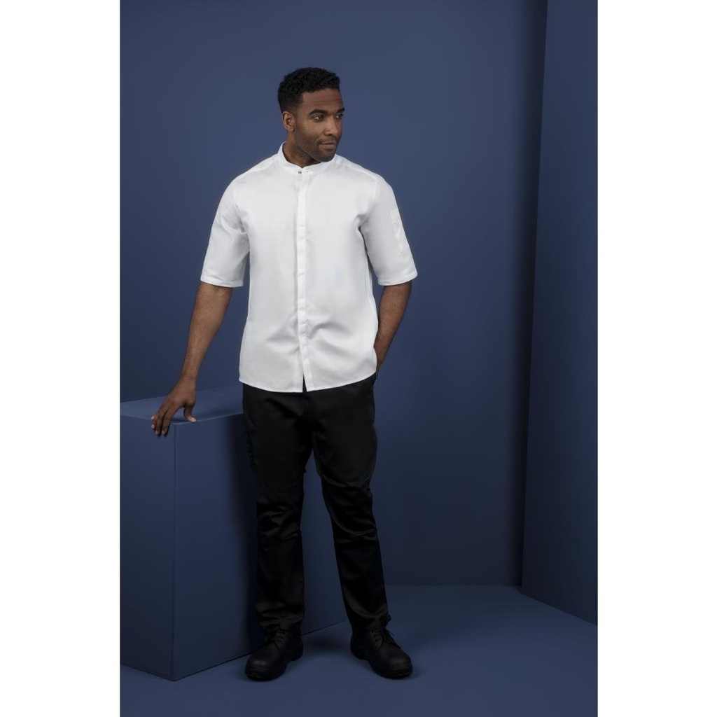 Veste col officier Southside blanche - Taille M