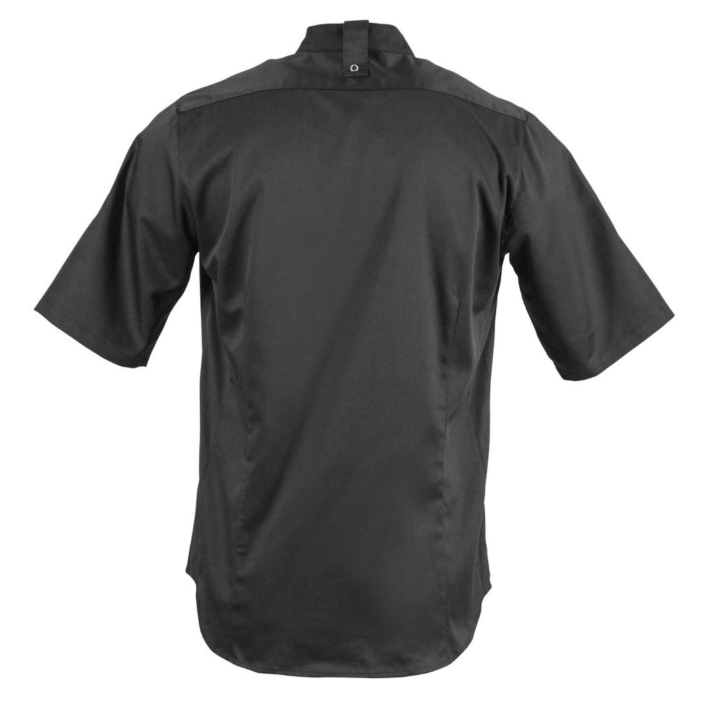 Veste col officier Southside noire - Taille L